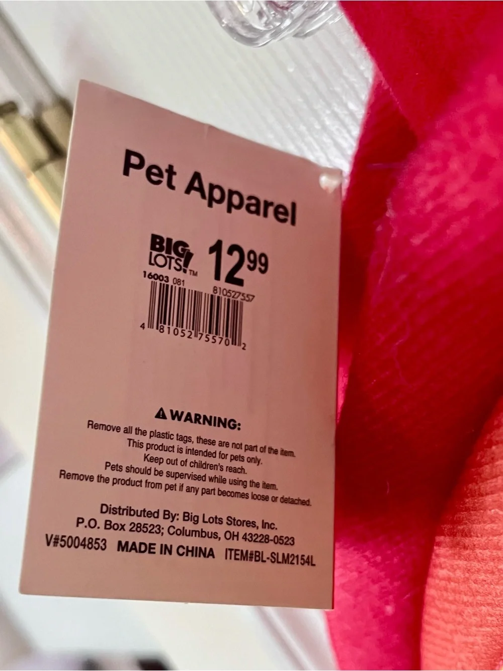 Pet Apparel brand new